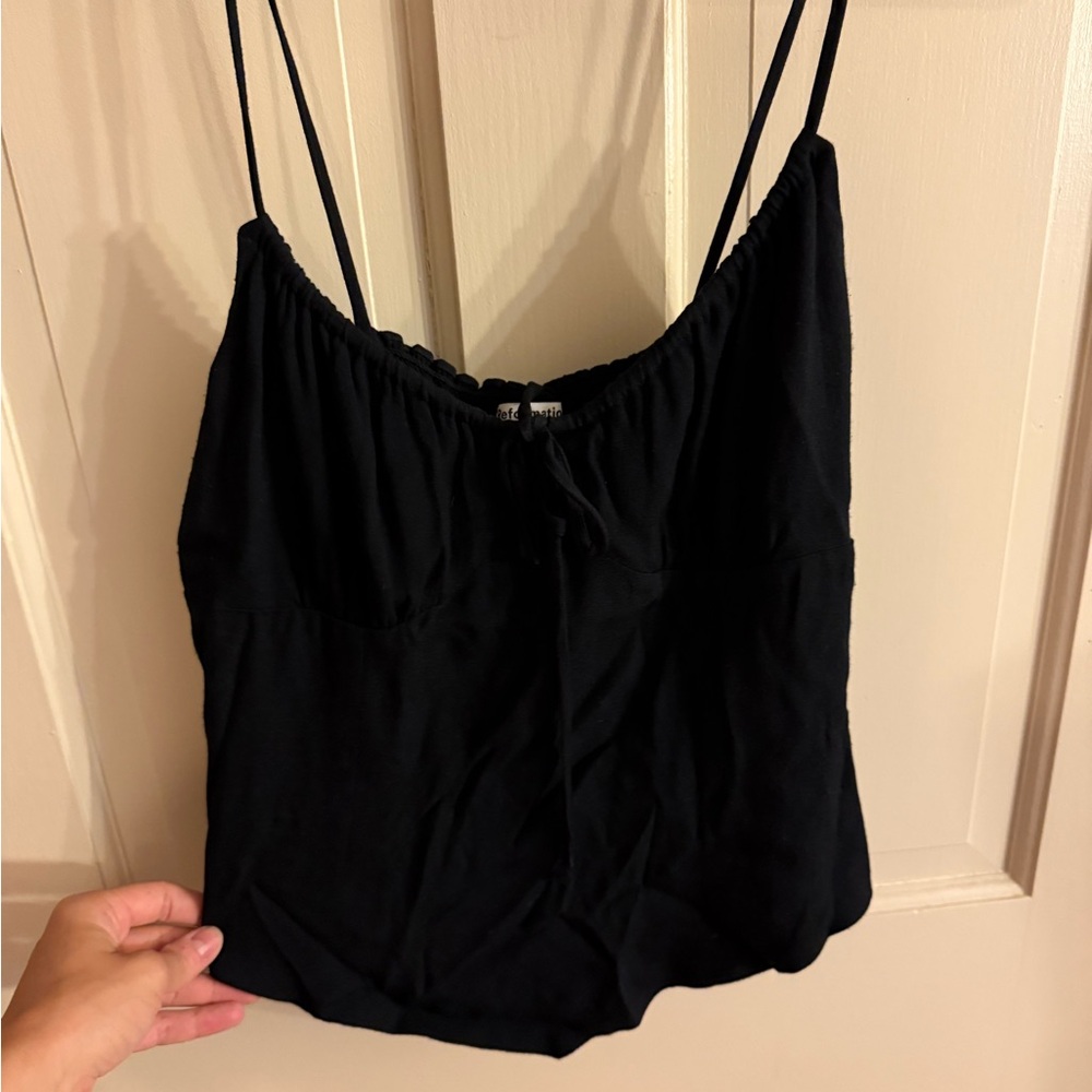 Reformation Black Camisole Top